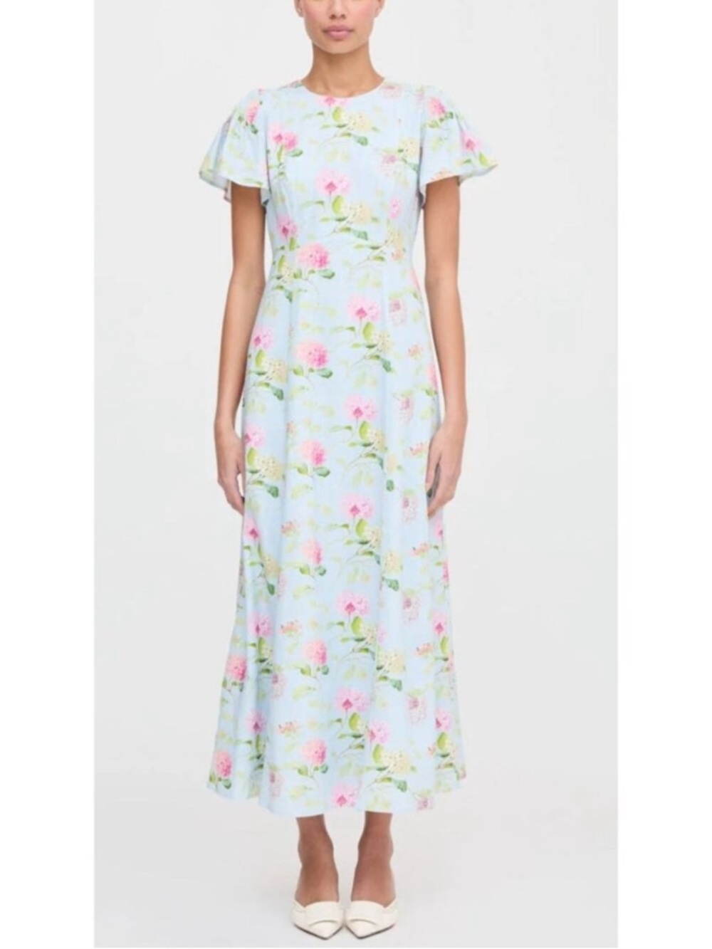 NWOT Hill House Dominique Dress Hydrangea Chintz Blue Floral S NWT Midi